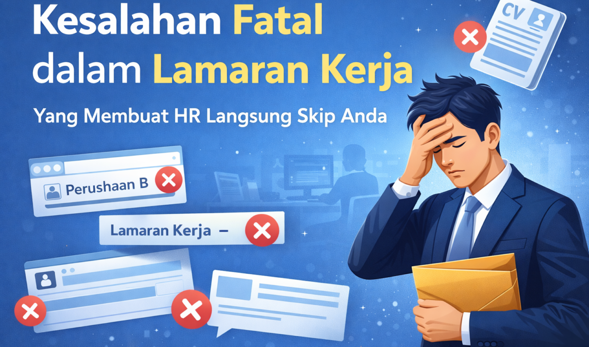 Kesalahan Fatal dalam Lamaran Kerja yang Langsung Membuat HR Skip Anda